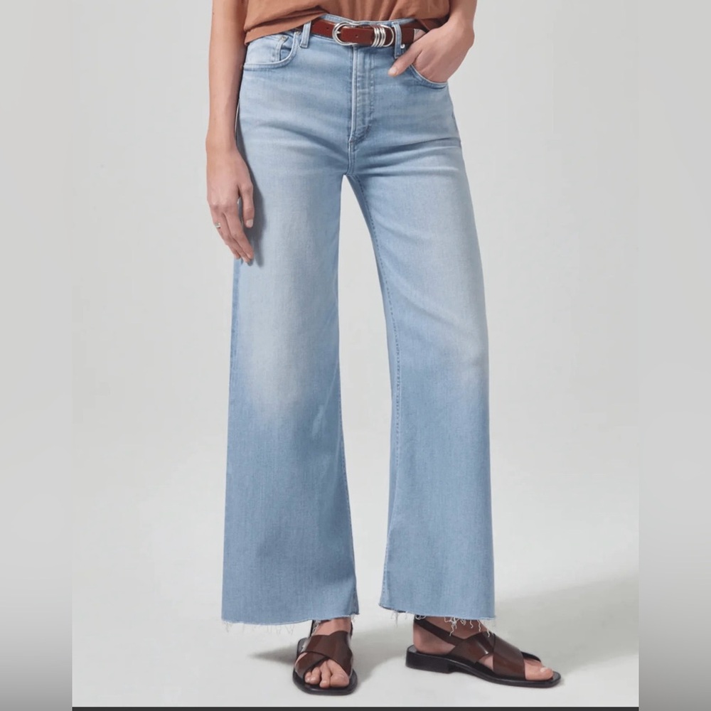 Citizens Of Humanity Light Wash Wide Leg Jeans